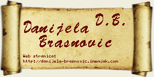 Danijela Brašnović vizit kartica